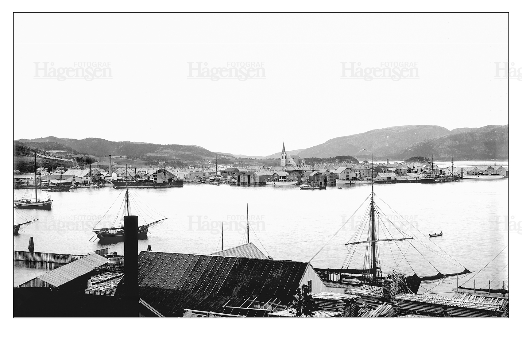 Bruket og havna 1910